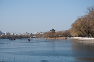 什刹海冬景