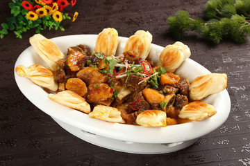 压缩牛排贴饼