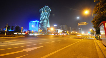 成都电视台大楼夜景