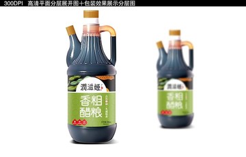 粗粮醋瓶标包装设计