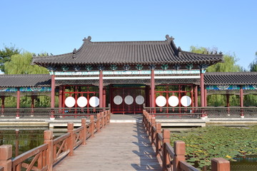 中式园林凉亭建筑