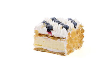 奶油蓝莓蛋糕甜点美食