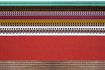 西藏寺庙围墙