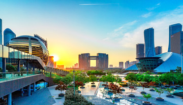 杭州钱江新城夜景