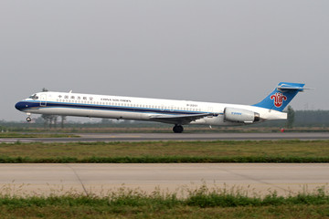 中国南方航空飞机起飞