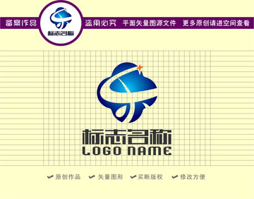 乐字标志科技logo