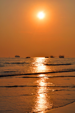 海上日落