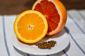 橙子与咖啡豆