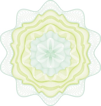 绿色证书专用团花乙