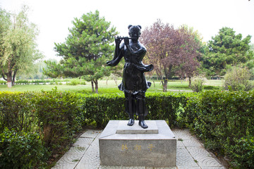 韩湘子雕塑