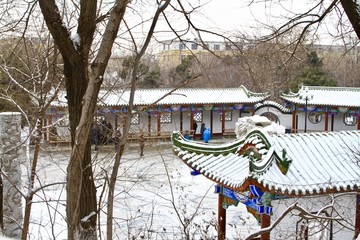 锦绣园赏雪