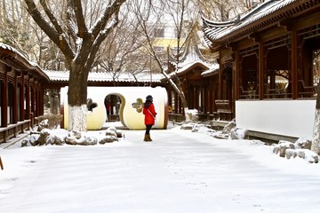 锦绣园赏雪