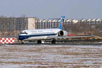 南方航空飞机滑行