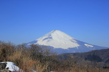 远眺日本富士山