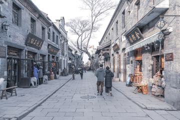 淄博周村古商城古街风景