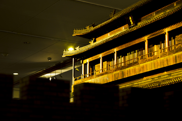 北京古城楼模型
