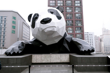 成都IFS熊猫雕塑