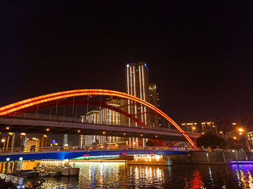 天津海河夜景风光