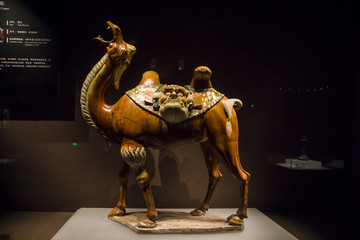 洛阳博物馆馆藏三彩骆驼