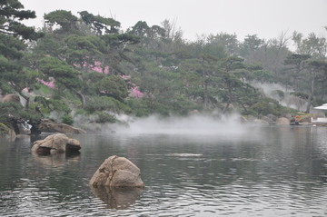 罗红艺术馆的景观湖