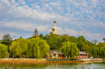 北京北海公园琼华岛