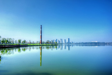 金华湖海塘公园景观灯柱