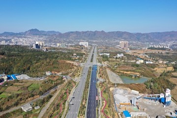 镇雄县南部新区快速发展中的城市