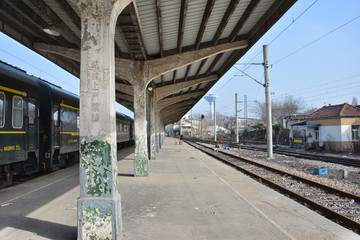 民国火车站站台