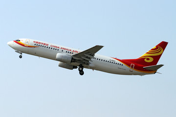 中国新华航空公司飞机起飞