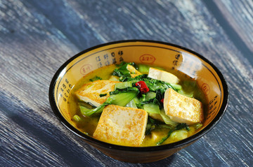 青菜煎豆腐