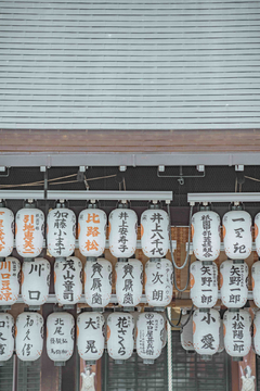 神社里的灯笼