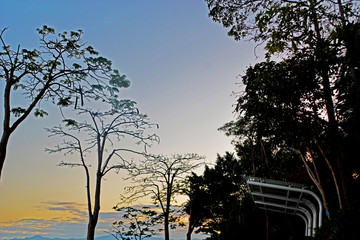 海滨黄昏风景