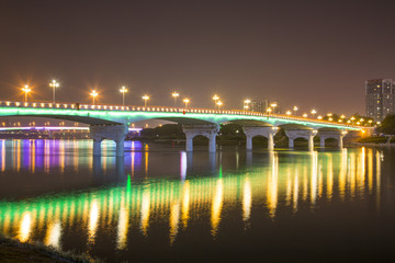 南宁邕江夜景