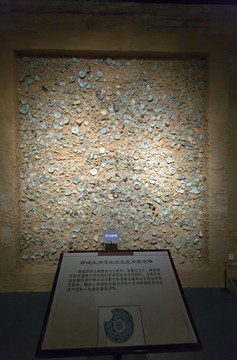 聊城土闸遗址出土瓷片展示墙