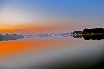 松山湖黄昏风景