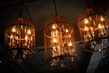餐厅鸟笼吊灯