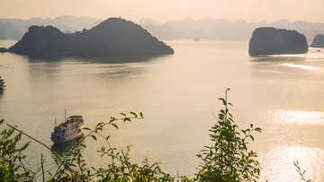 港湾晚霞