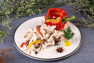 小炒白玉菇