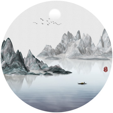 意境山水画装饰画
