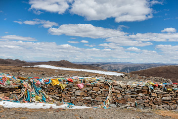 枯鲁柯雪山丫口