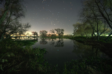 滇池湿地星夜