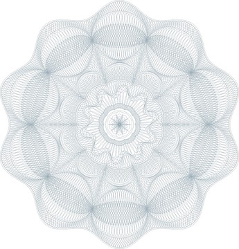 兰灰色防伪团花