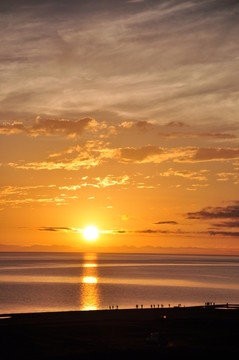 青海湖日出