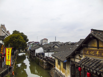 上海古镇水乡古风建筑青瓦房摄影