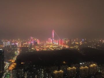 航拍深圳夜景