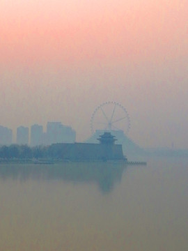 东昌湖晨光