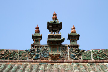 韩城城隍庙威明门脊刹