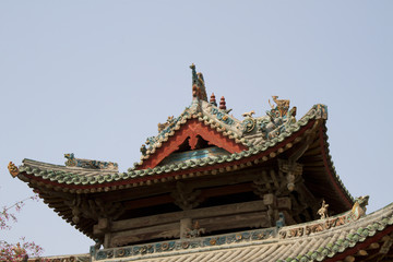 韩城城隍庙戏台飞檐