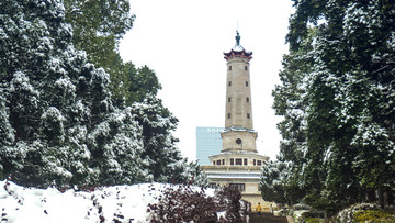 皑皑雪景