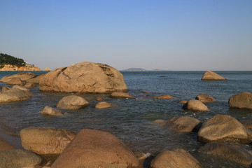 青岛崂山海滨风光